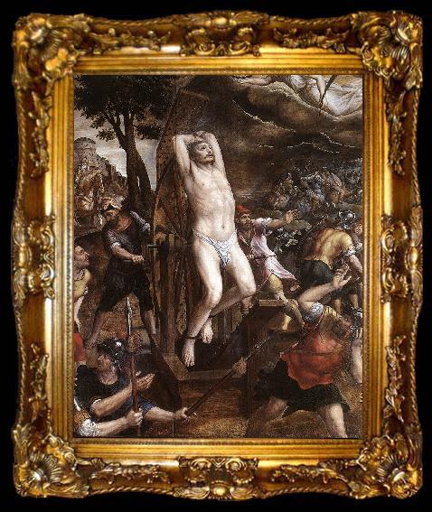 framed  COXCIE, Michiel van The Torture of St George dfg, ta009-2
